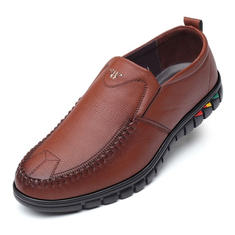 Pu Slip-on Round Toe Herren Bequeme Schuhe