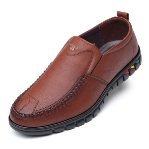 Pu Slip-on Round Toe Herren Bequeme Schuhe