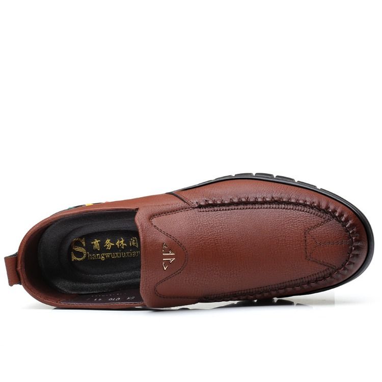 Pu Slip-on Round Toe Herren Bequeme Schuhe