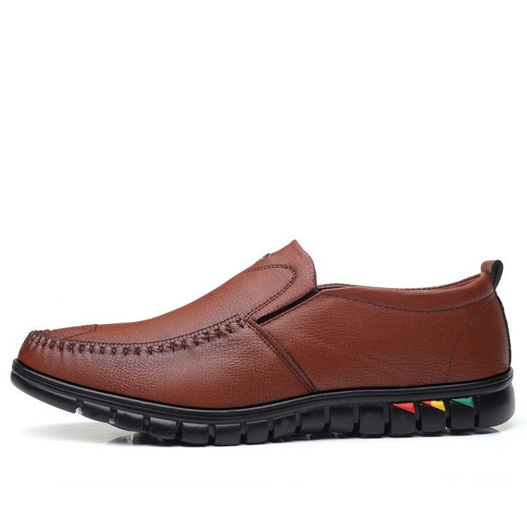 Pu Slip-on Round Toe Herren Bequeme Schuhe