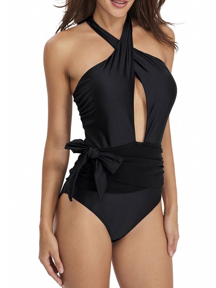 Damen Lace-up Bowknot Beach Look Sexy Bademode