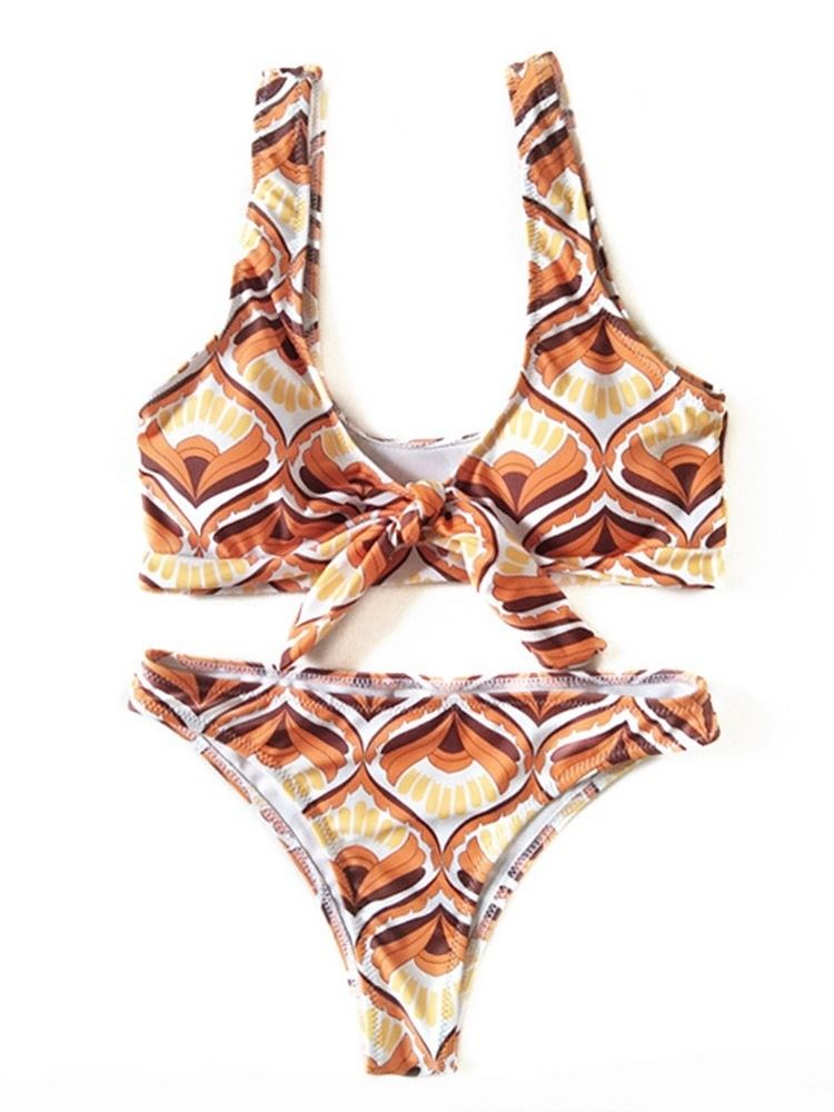 Damen Tankini Set Beach Look Print Sexy Bademode