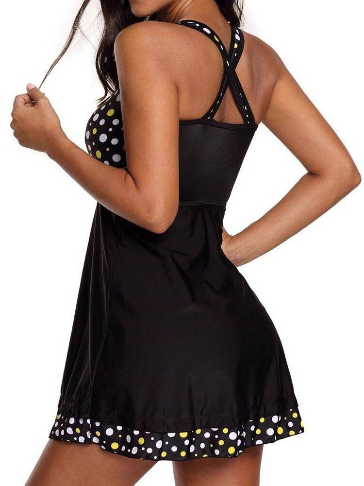 Damen Tankini Set Polka Dots Sexy Bademode