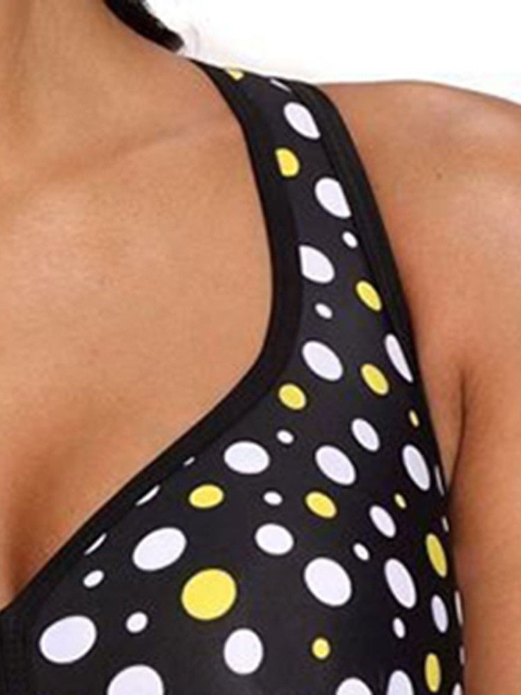 Damen Tankini Set Polka Dots Sexy Bademode