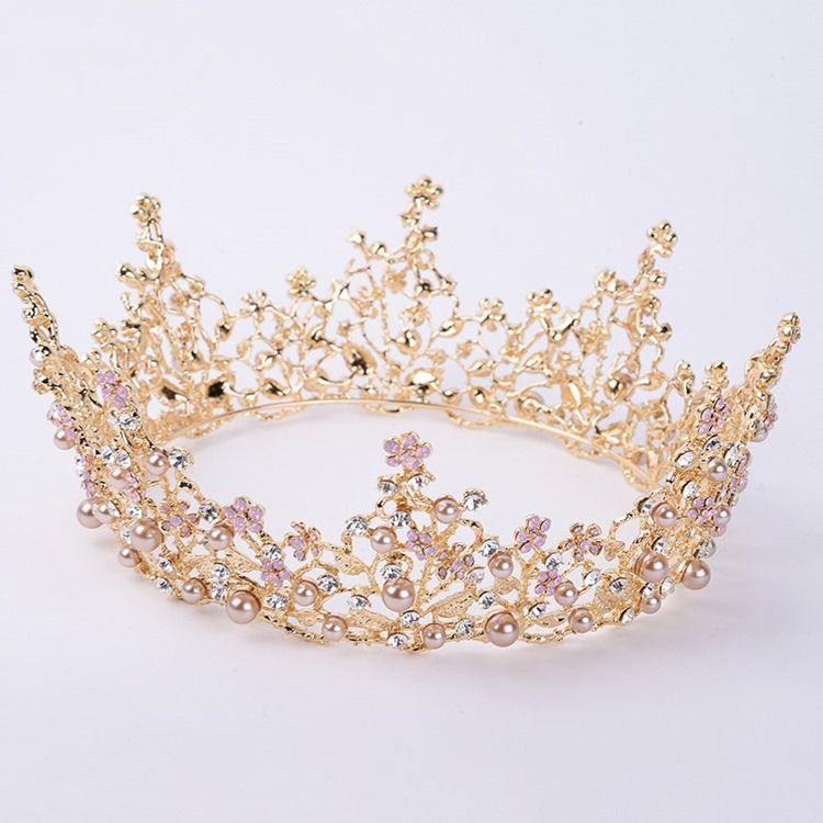 Damen Hochzeit Perlen Tiara Haarschmuck