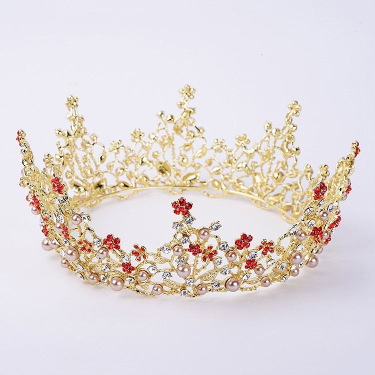 Damen Hochzeit Perlen Tiara Haarschmuck