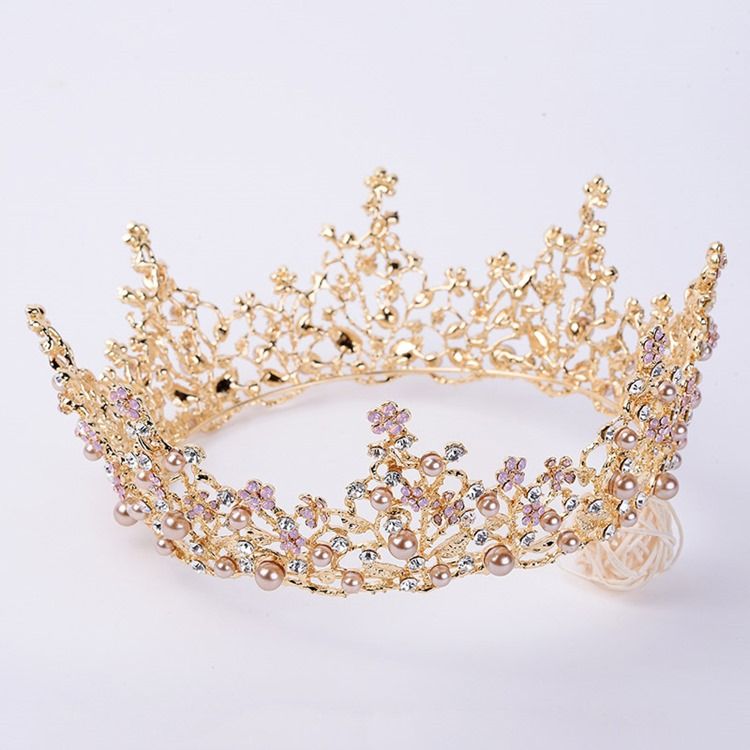 Damen Hochzeit Perlen Tiara Haarschmuck