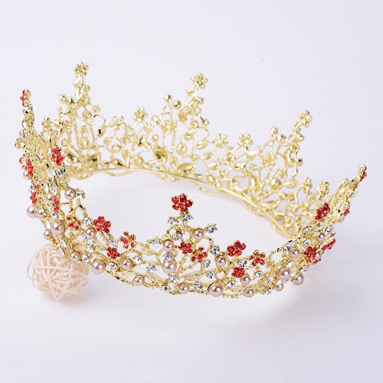 Damen Hochzeit Perlen Tiara Haarschmuck