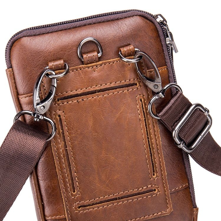 Herren Europäische Ledergürteltaschen