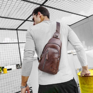 Herren Leder European Chest Packs