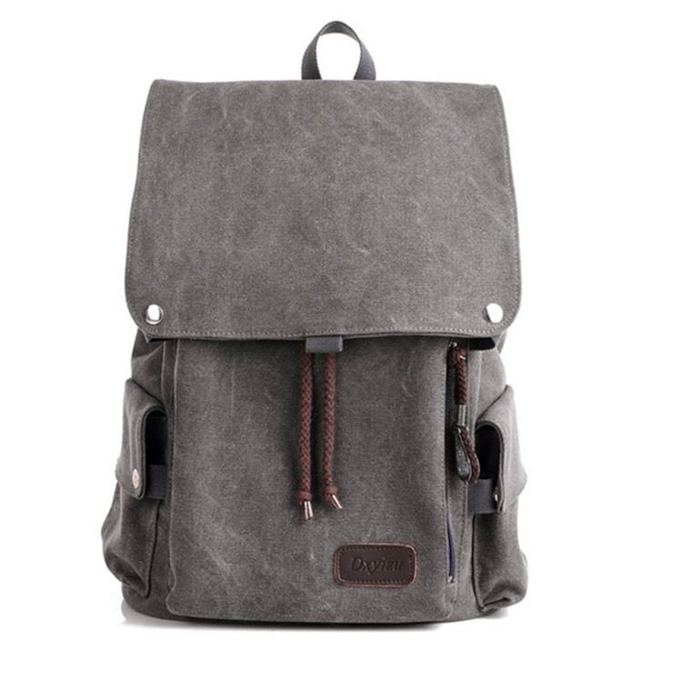 Leichter Canvas Rucksack Für Herren Im Koreanischen Stil