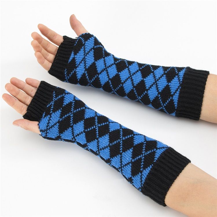 Damen Acryl Geometrische Casual Herbst Handschuhe