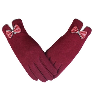 Damen Casual Bowknot Winterhandschuhe