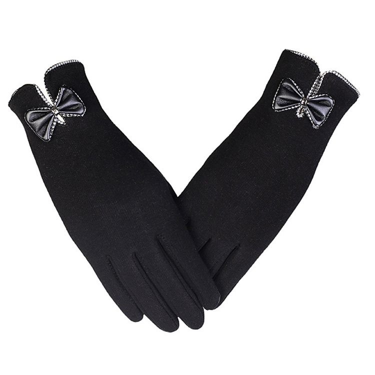 Damen Casual Bowknot Winterhandschuhe