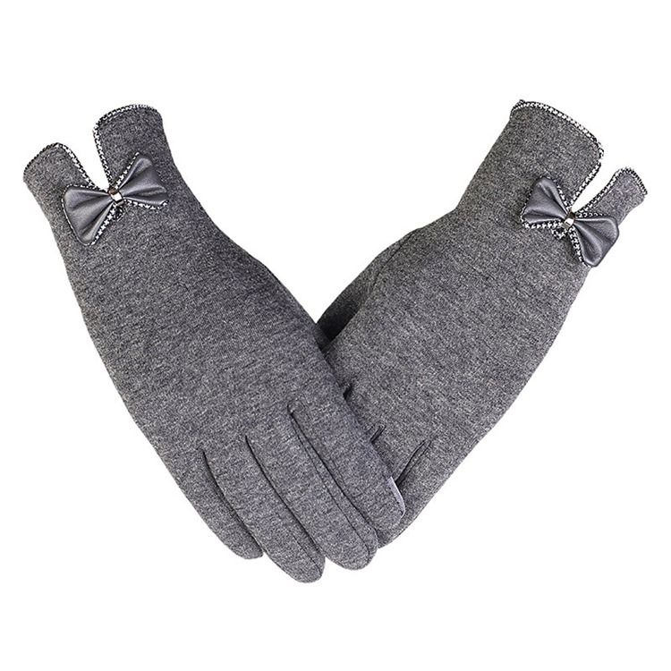 Damen Casual Bowknot Winterhandschuhe