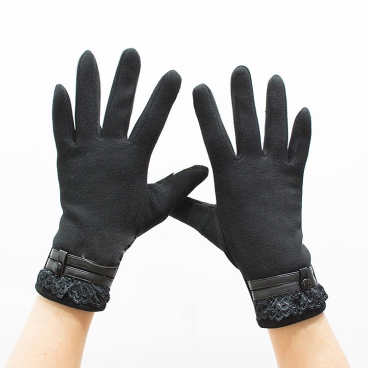 Damen-damen-damen-handschuhe Zum Warmhalten Mit Punkten