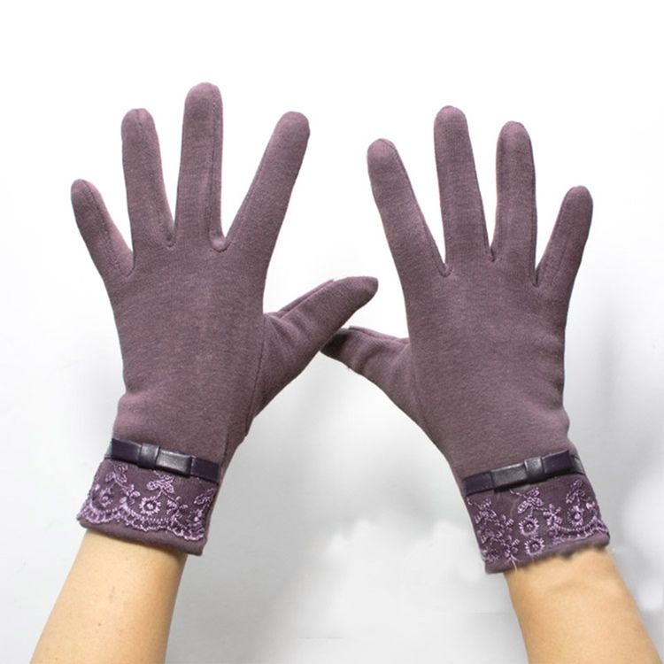 Damen-damen-damen-handschuhe Zum Warmhalten Mit Punkten