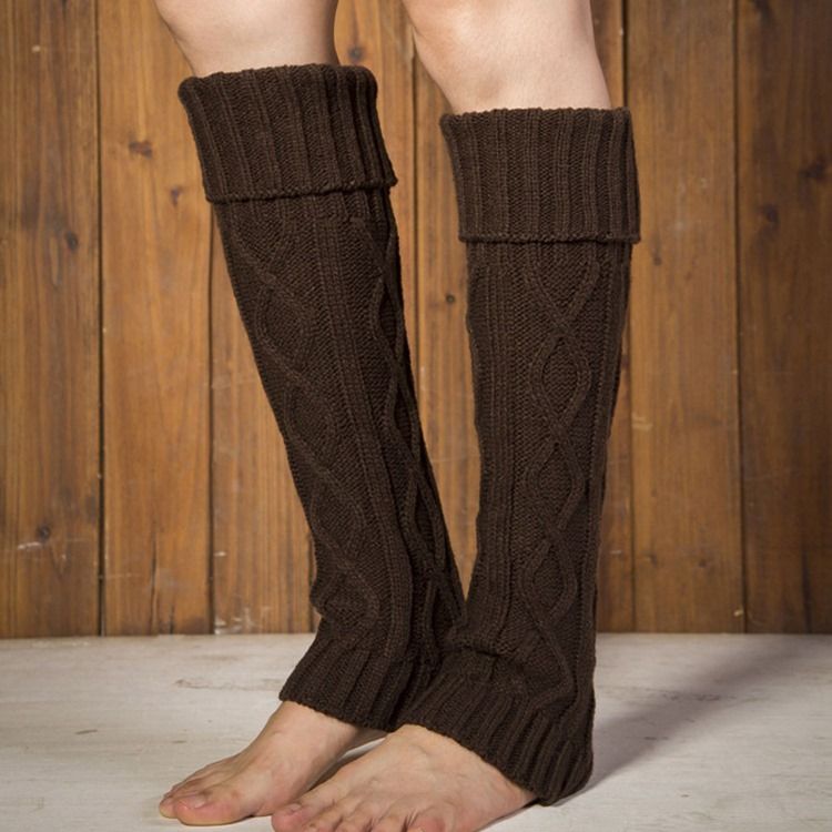 Damen Kniewärmer Stiefel Socken