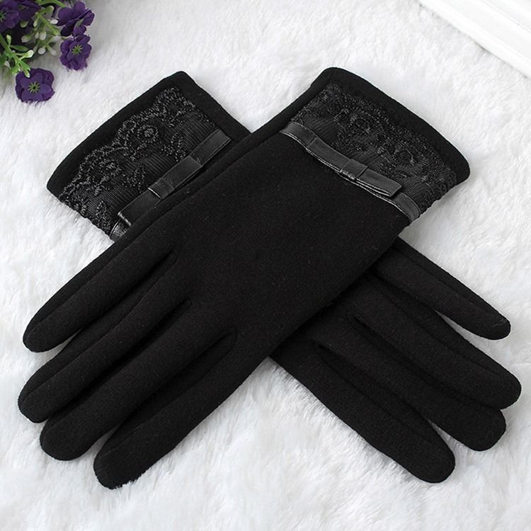 Damen-spitze Warme Winterhandschuhe