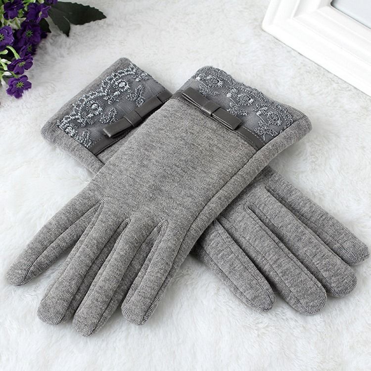 Damen-spitze Warme Winterhandschuhe