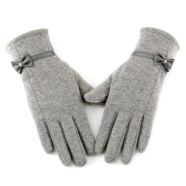 Einfache Bowknot-winterhandschuhe Für Damen