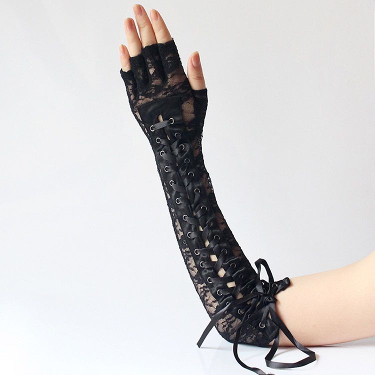 Halloween Gothic Lace Sexy Damenhandschuhe