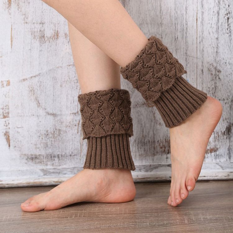 Strickstiefel Manschetten Socken Für Damen