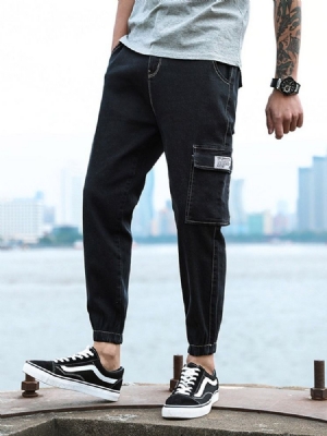 Bleistifthose Korean Zipper Herrenjeans