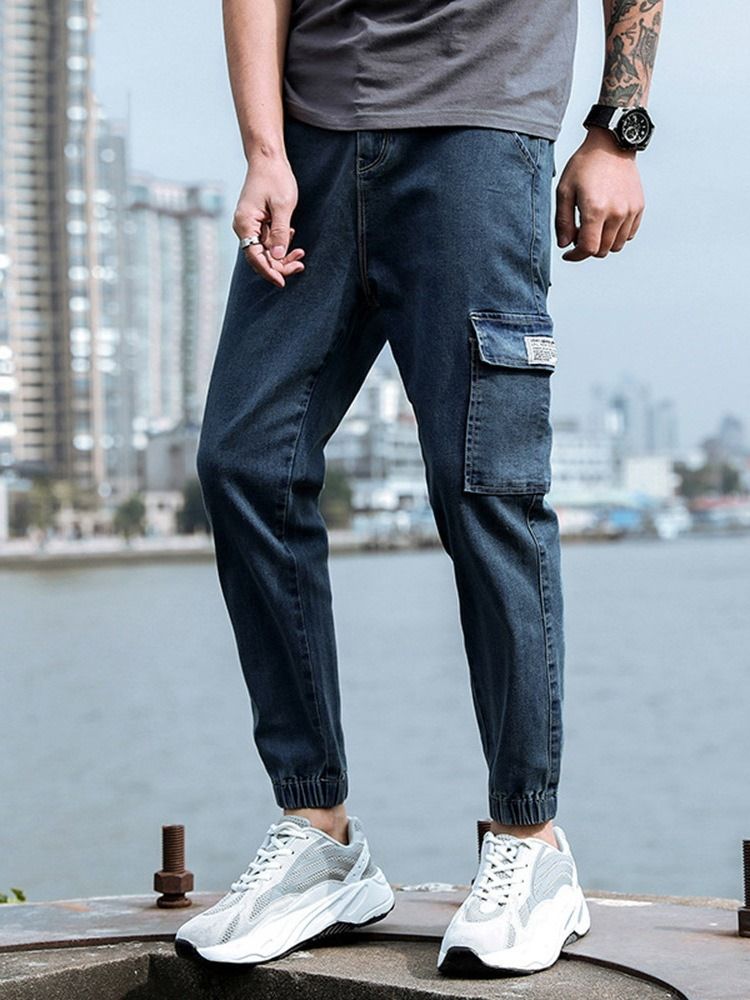 Bleistifthose Korean Zipper Herrenjeans