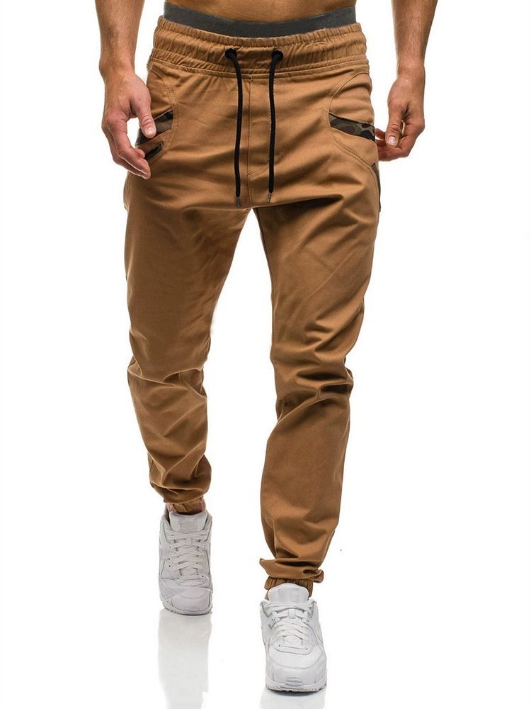 Cocket Color Block Schnür-herren Freizeitjeans