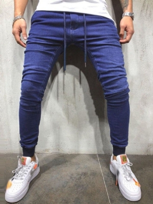 Einfache Lässige Bleistiftjeans Für Herren