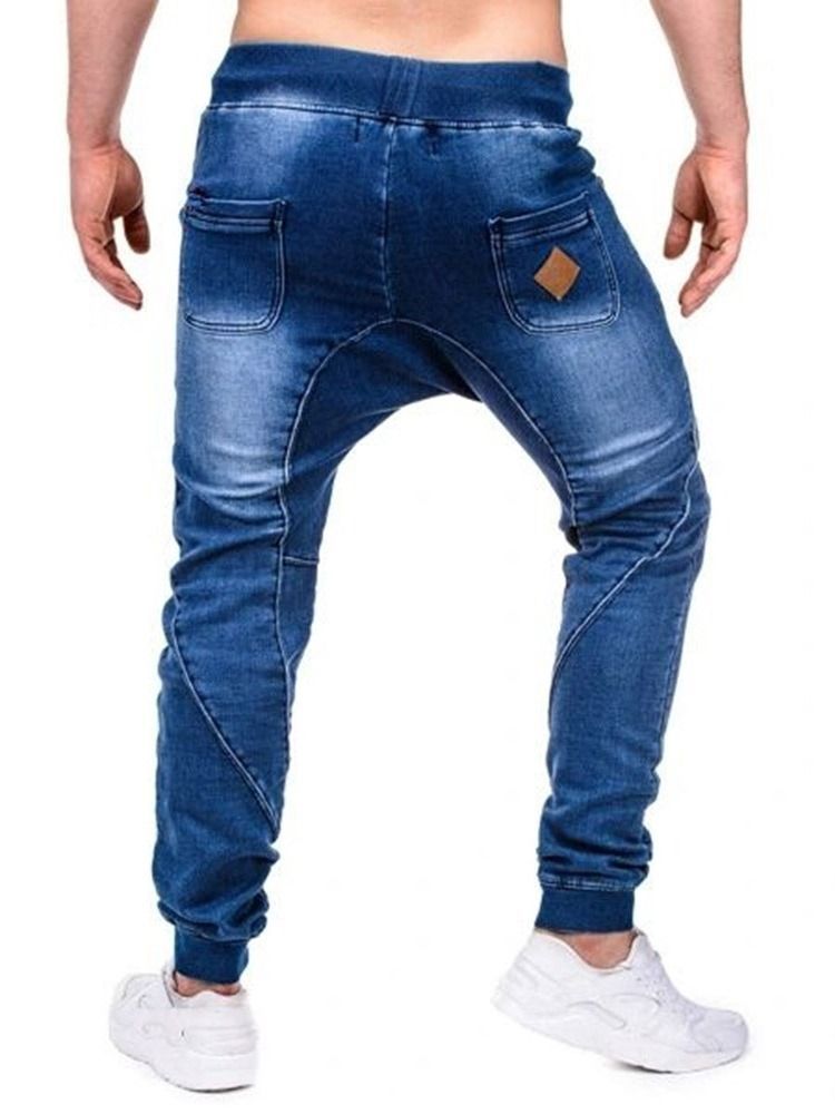 Einfache Reißverschluss-bleistifthose Lässige Herren-schnürjeans