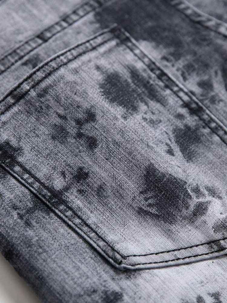 Europäische Herrenjeans Mit Mittlerer Taille