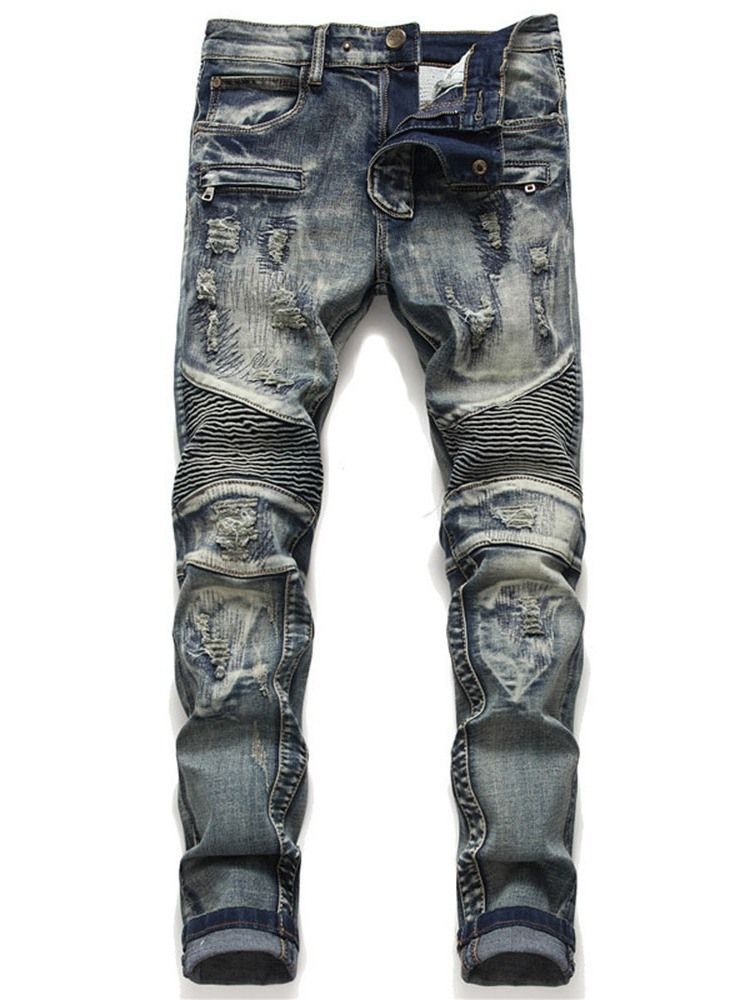 Getragene Vintage Zipper Herren Jeans Men