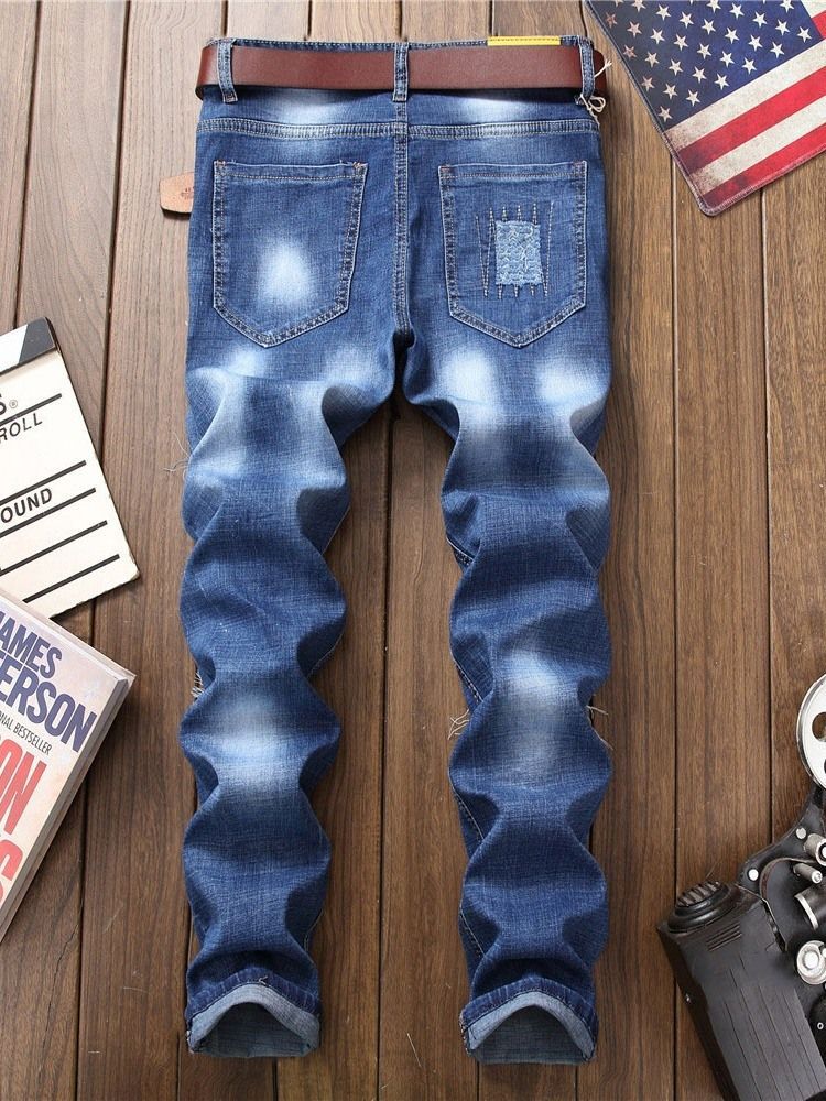 Herren Applikationen Gerader Reißverschluss European Jeans European