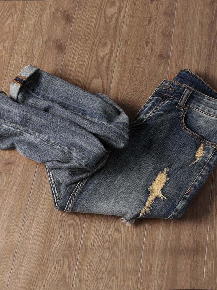 Herren Freizeitjeans Mit Mittlerer Taille