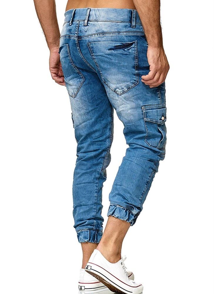 Herren-pocket-bleistifthose Mit Schnürung Freizeitjeans