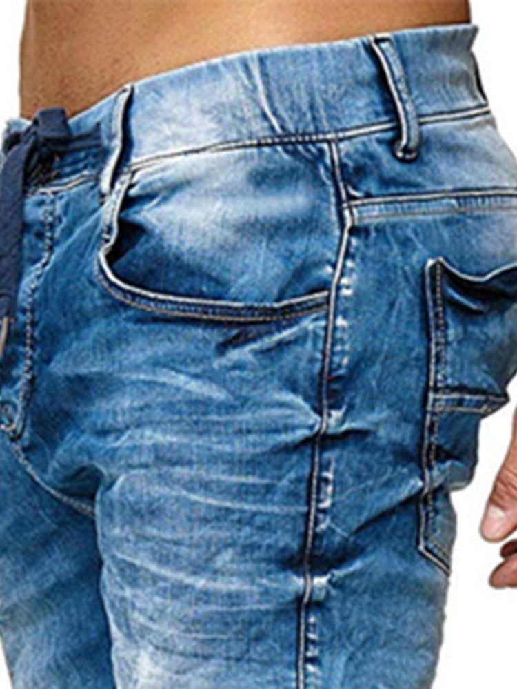 Herren-pocket-bleistifthose Mit Schnürung Freizeitjeans