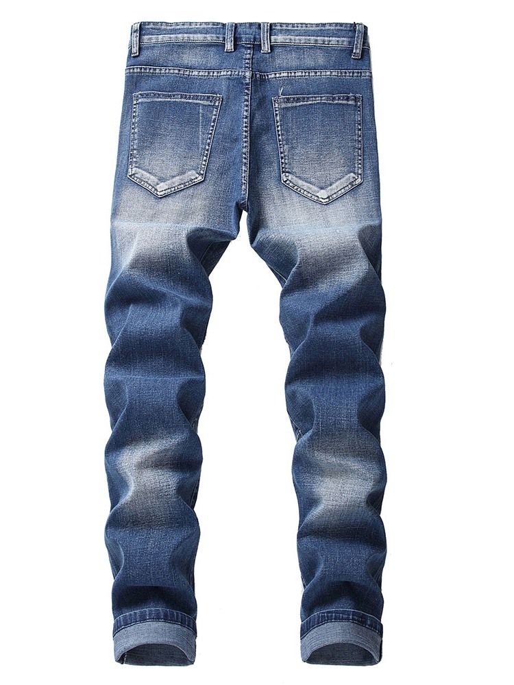 Lässige Herren Jeans Mit Dünnen Knöpfen