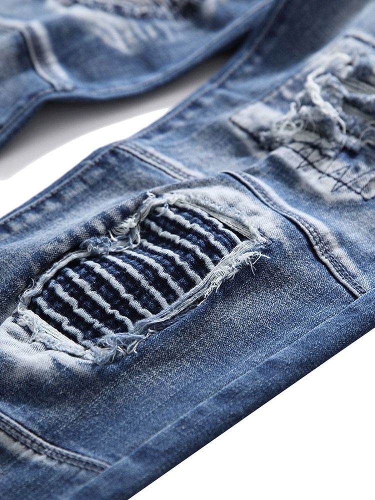 Lässige Herren Jeans Mit Dünnen Knöpfen