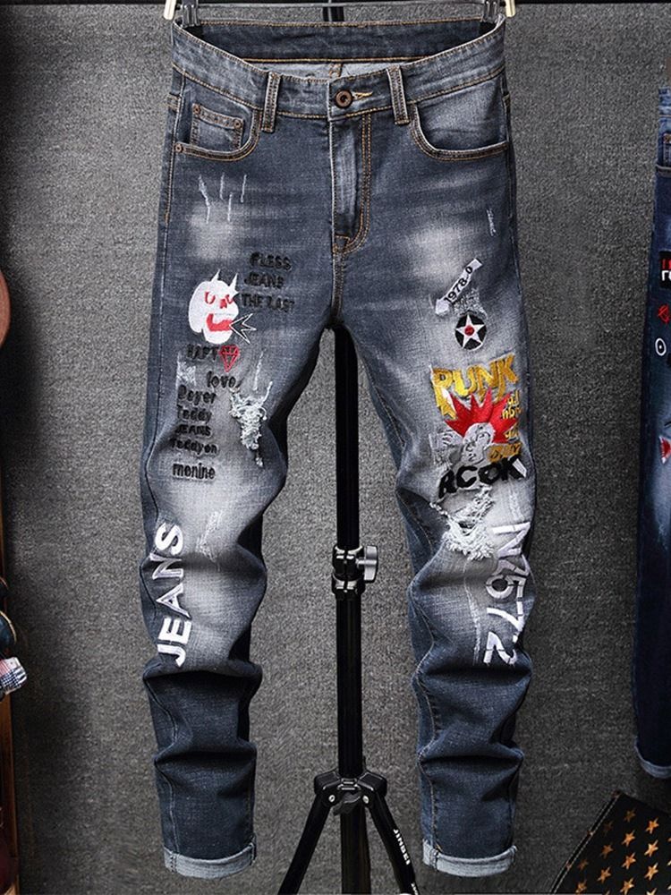 Männer Bleistifthose Freizeitjeans