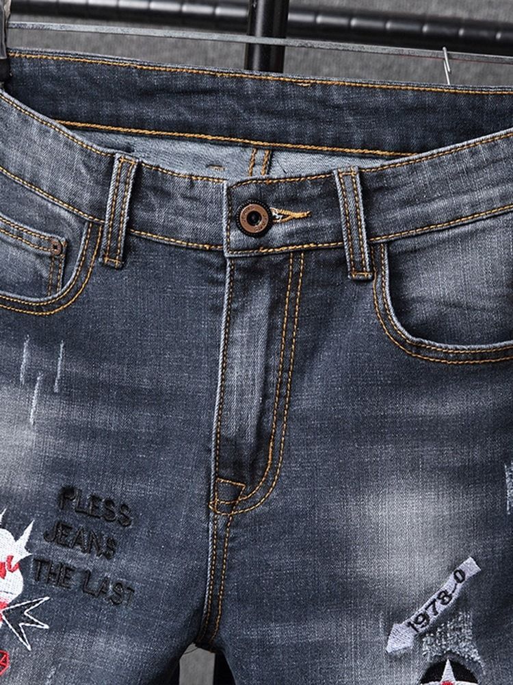 Männer Bleistifthose Freizeitjeans