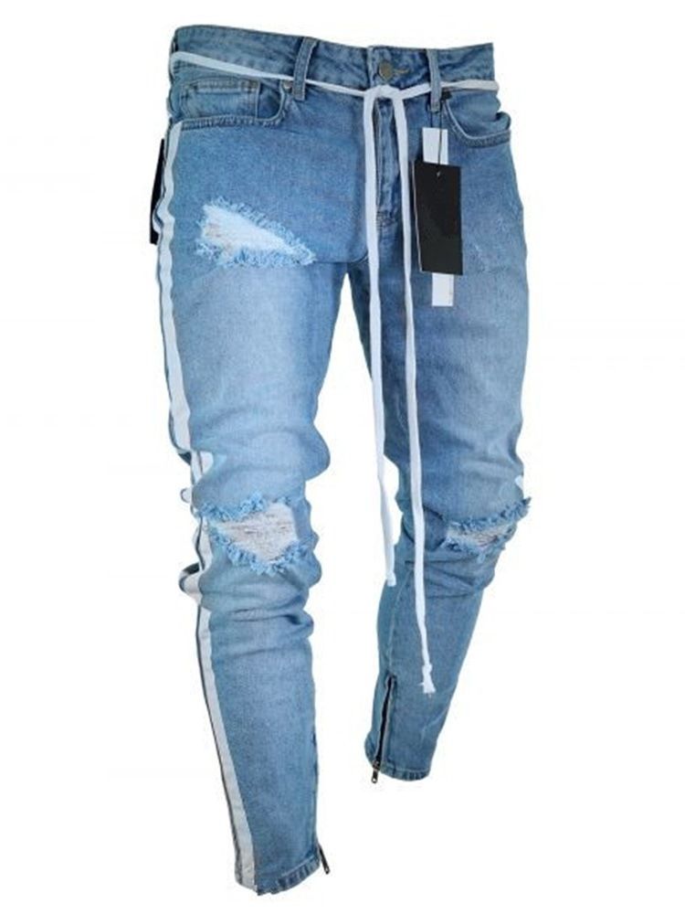 Pocket Herren Jeans Mit Mittlerer Taille