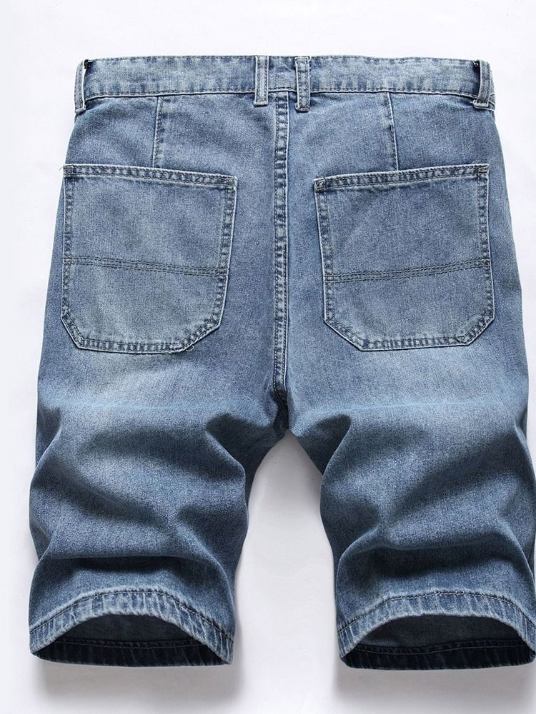 Pocket Straight Herren Jeansshorts