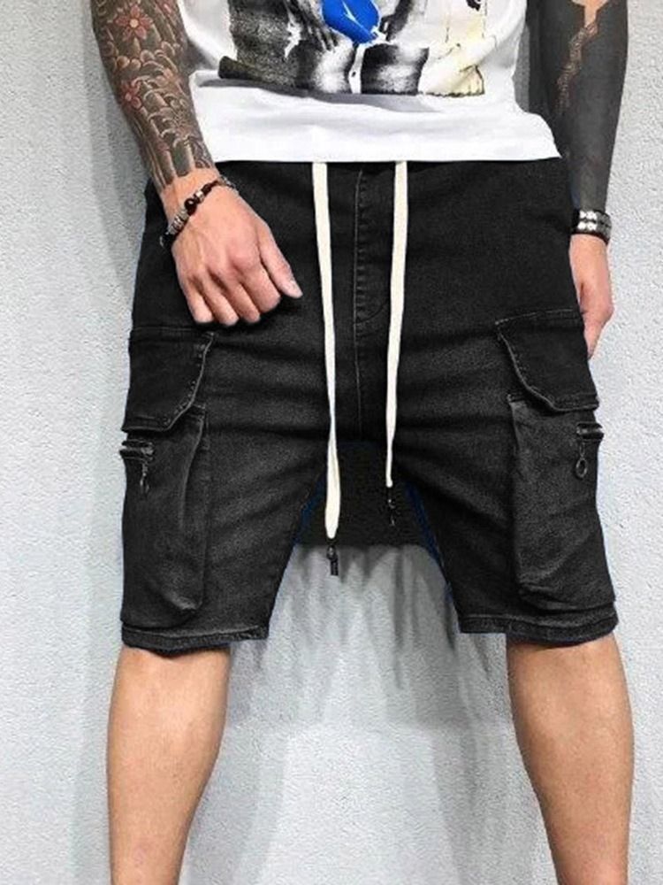 Schnüre Gerade Herren Cargoshorts