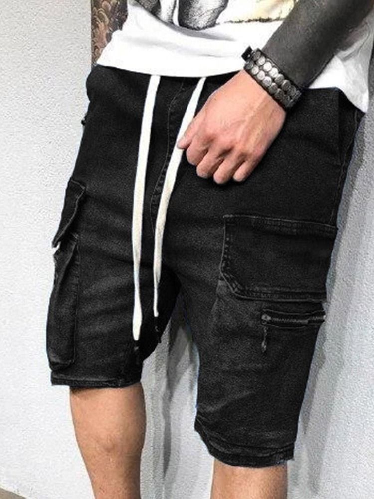 Schnüre Gerade Herren Cargoshorts