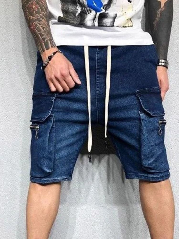 Schnüre Gerade Herren Cargoshorts