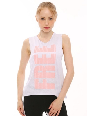 Schnell Trocknende Yoga-tanktops Mit Buchstabendruck Für Damen