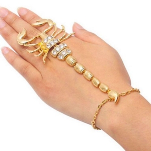 Scorpion Diamante Charm-armband