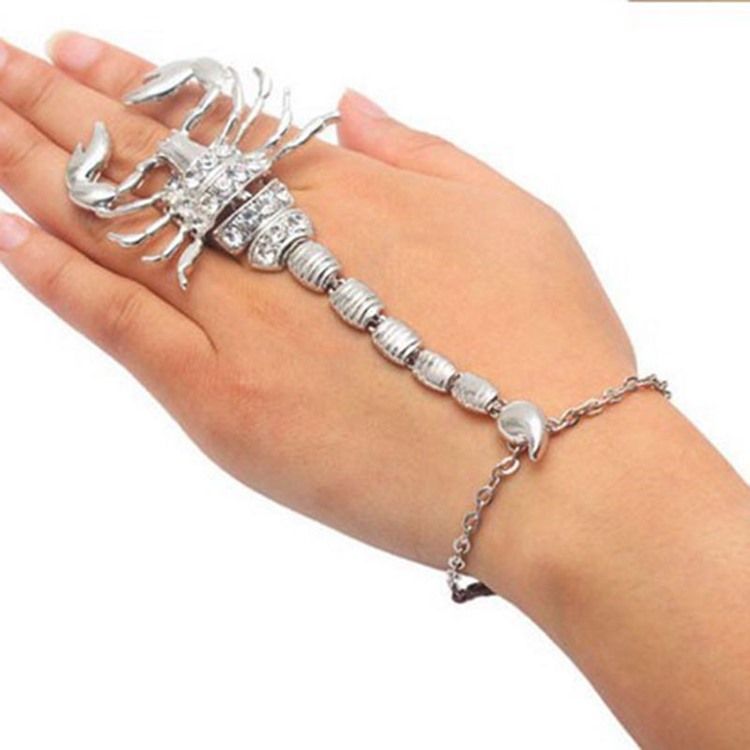 Scorpion Diamante Charm-armband